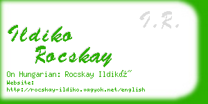 ildiko rocskay business card